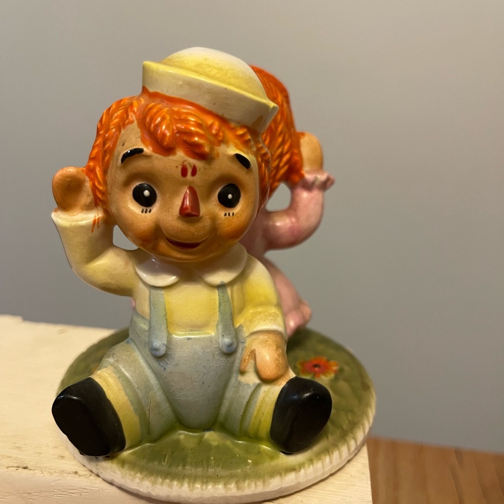 Vintage Raggedy Ann and Andy Figurine - Picture 3 of 7